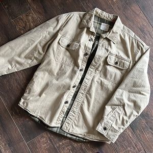 Chaps Flannel Lined Shirt Jacket. Large